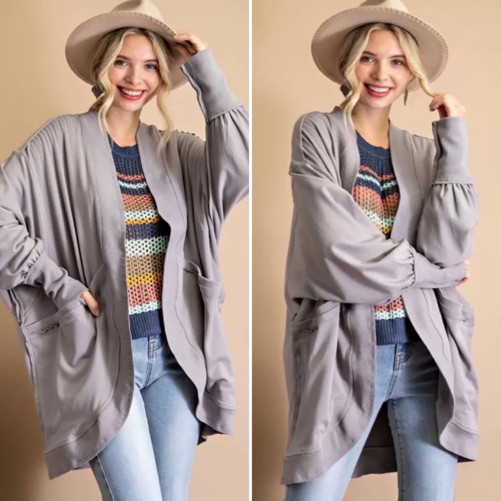 Make It Up Open Cardigan